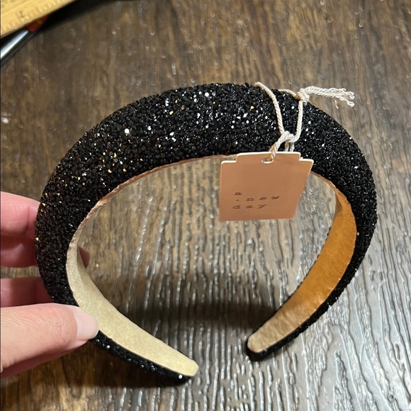 a new day Accessories - a new day Glittering Black Headband